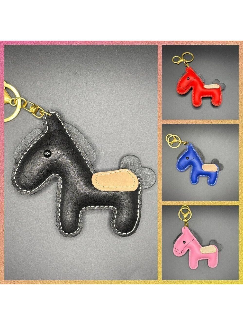 Puffy Large Horse Purse and Bag Accessory or Keychain (new 2025 style)